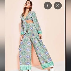 ROYALTY BY MALUMA
Tie-Front Cutout Jumpsuit, size 12
